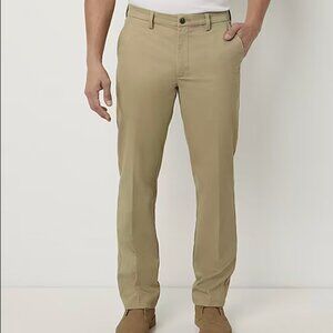 Men's St. John’s Bay Worry-Free Classic Fit Tan Khaki Pants